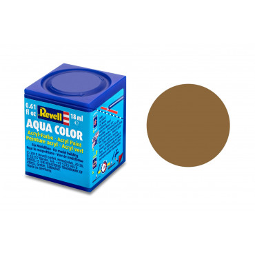 TINTA ACRÍLICA AQUA COLOR SOLÚVEL EM ÁGUA MARROM TERRA ESCURO FOSCO 18ML 82 REVELL REV 36182